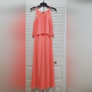 Coral reef bridesmaid Dress